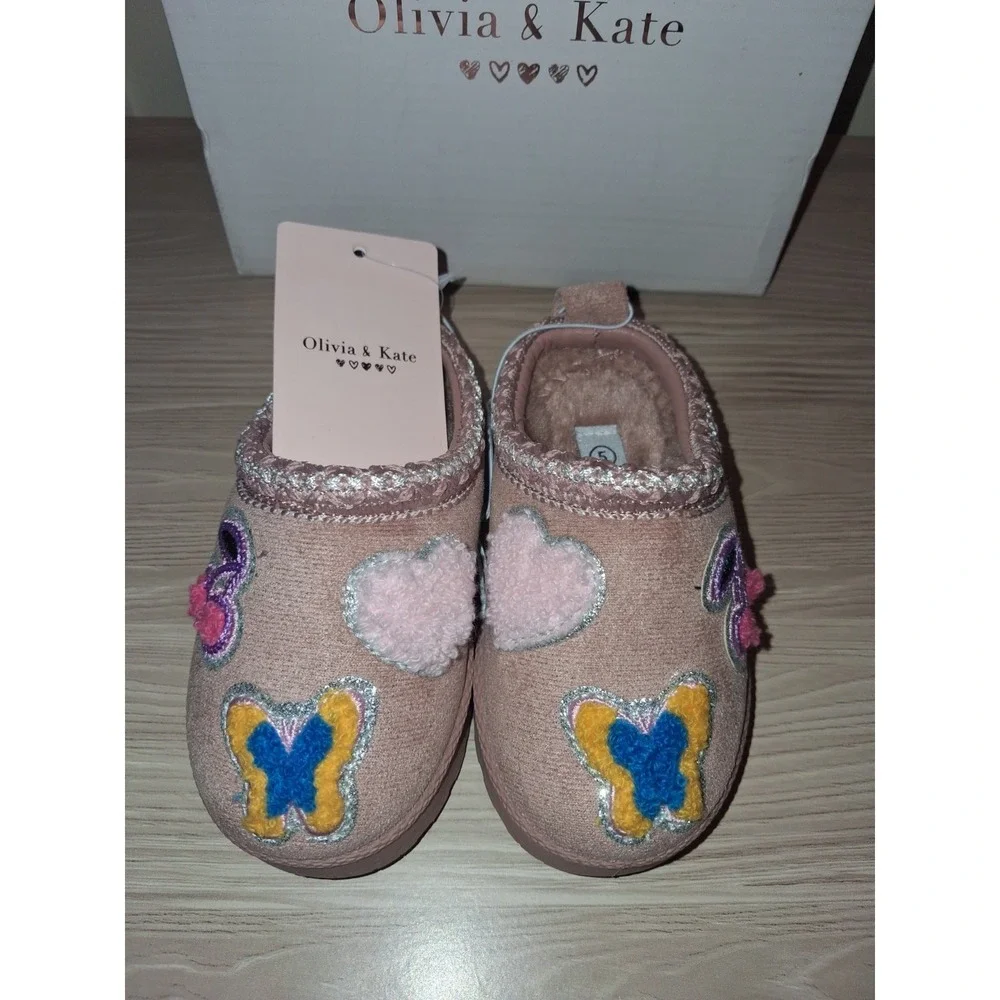 Olivia & Kate Toddler Girls Flat Heel Clogs Size 5 NEW